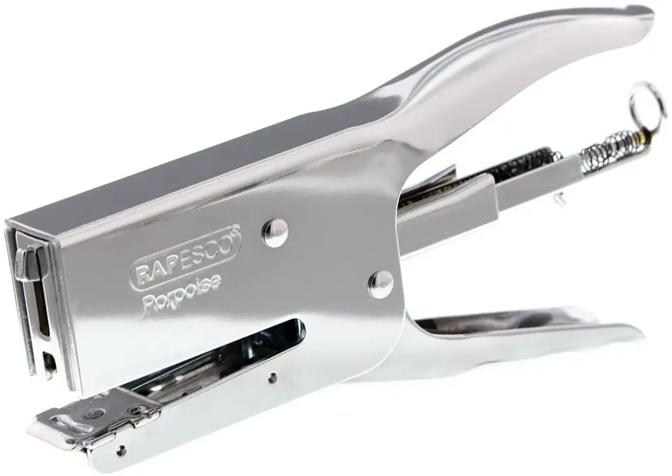 Rapesco Porpoise Grapadora Metalica de Tenaza - Hasta 20 Hojas - Grapas 26/6-8mm, 24/6-8mm - Grapado