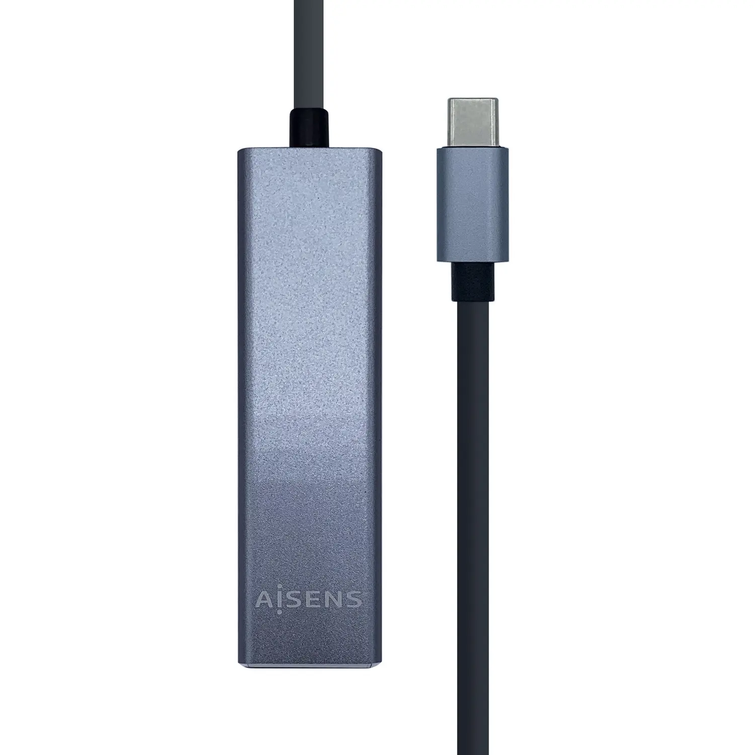 Aisens Conversor USB3.1 GEN1 USB-C a Ethernet GIGABIT 10/100/1000 MBPS + HUB 3xUSB3.0 - 15cm - Color