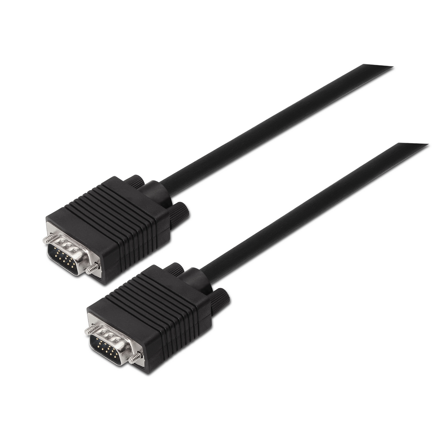Aisens Cable SVGA - HDB15/Macho-HDB15/Macho - 1.8m para Monitor - Televisor y Proyector - Color Negr