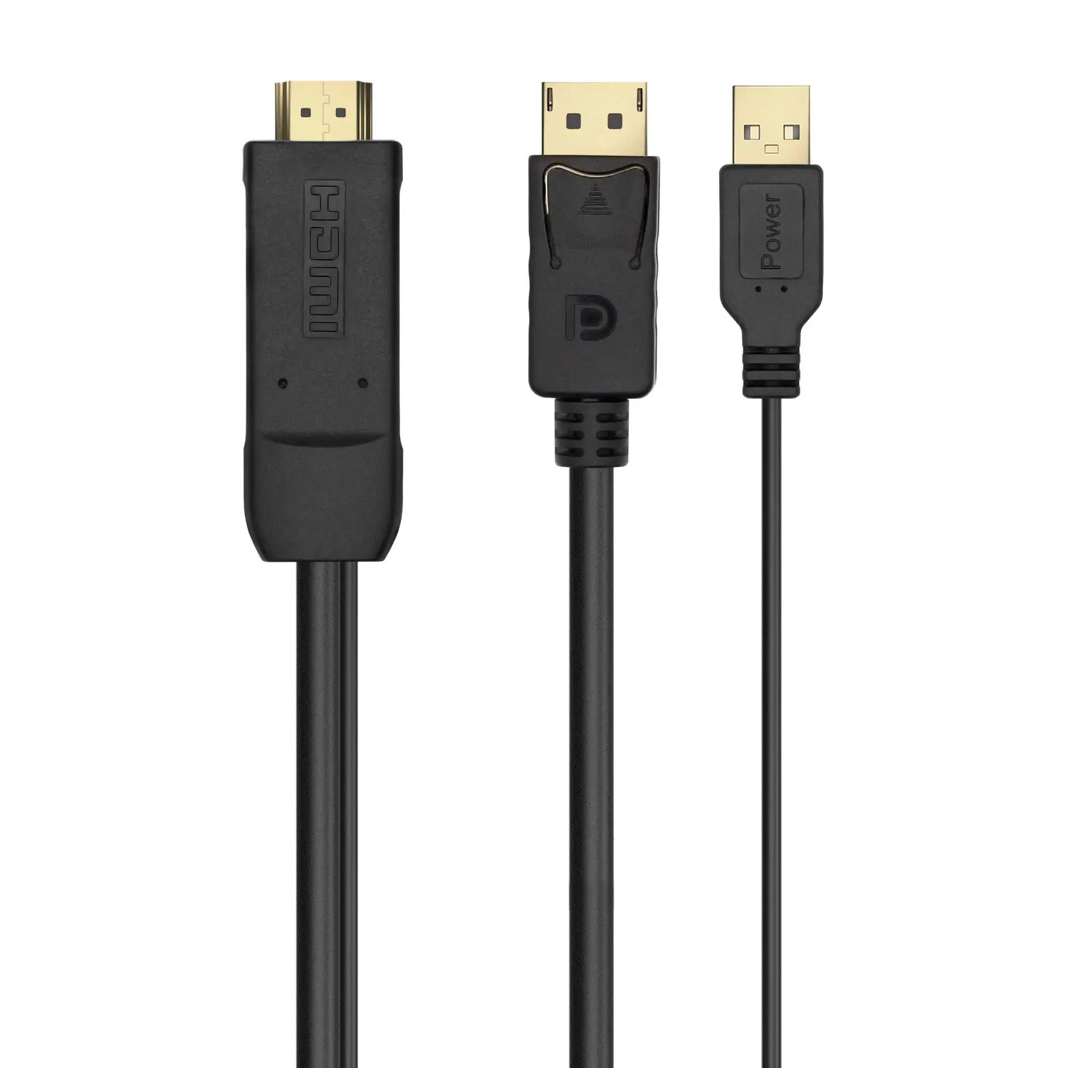 Aisens Cable Conversor Activo HDMI 2.0 + USB ALIM. a DisplayPort V1.2 - HDMI/M-USB/M-DP/M - 1.8M - C