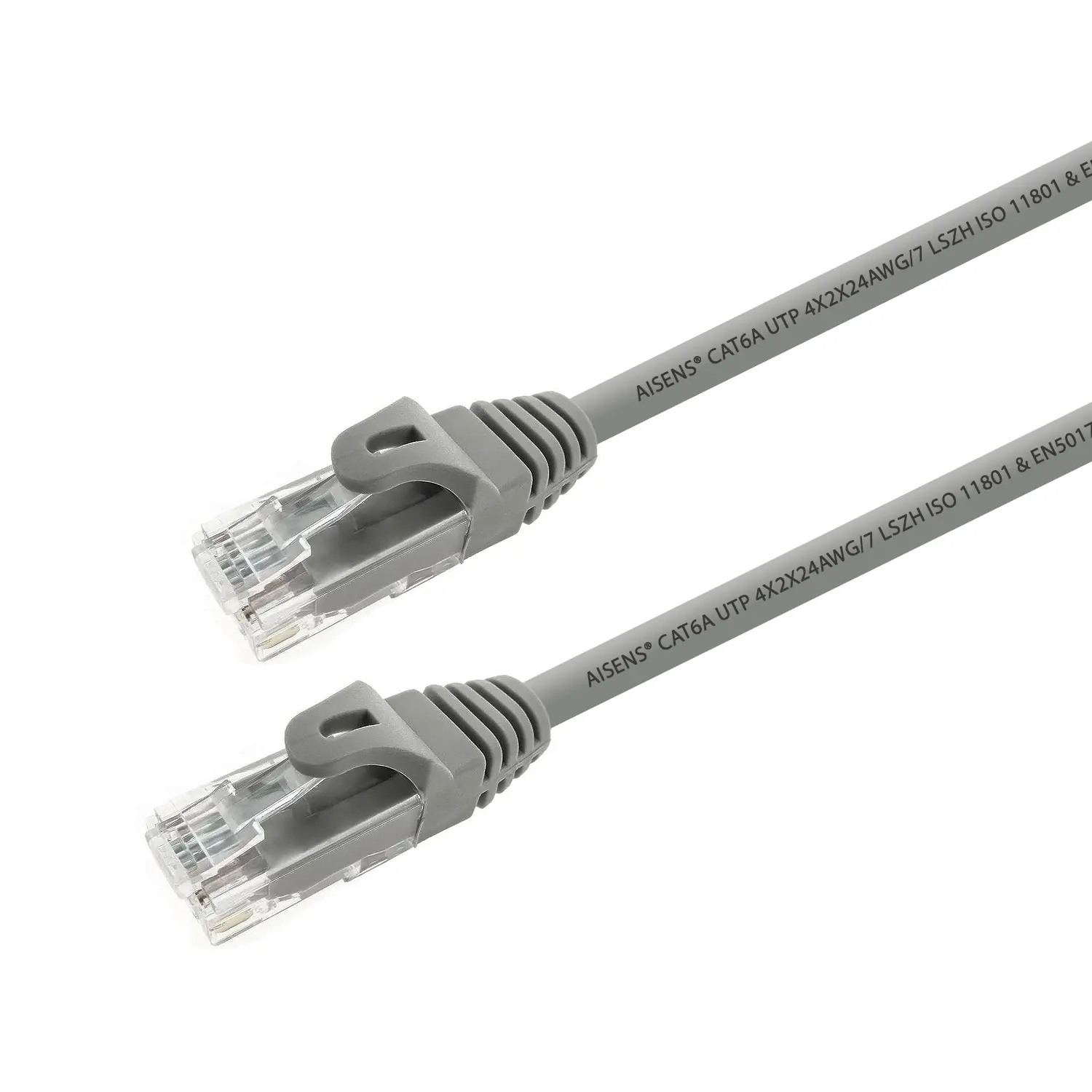 Aisens Cable de Red Latiguillo RJ45 LSZH Cat.6A 500 Mhz UTP AWG24 - 0.25m - Libre de Halogenos - 10 