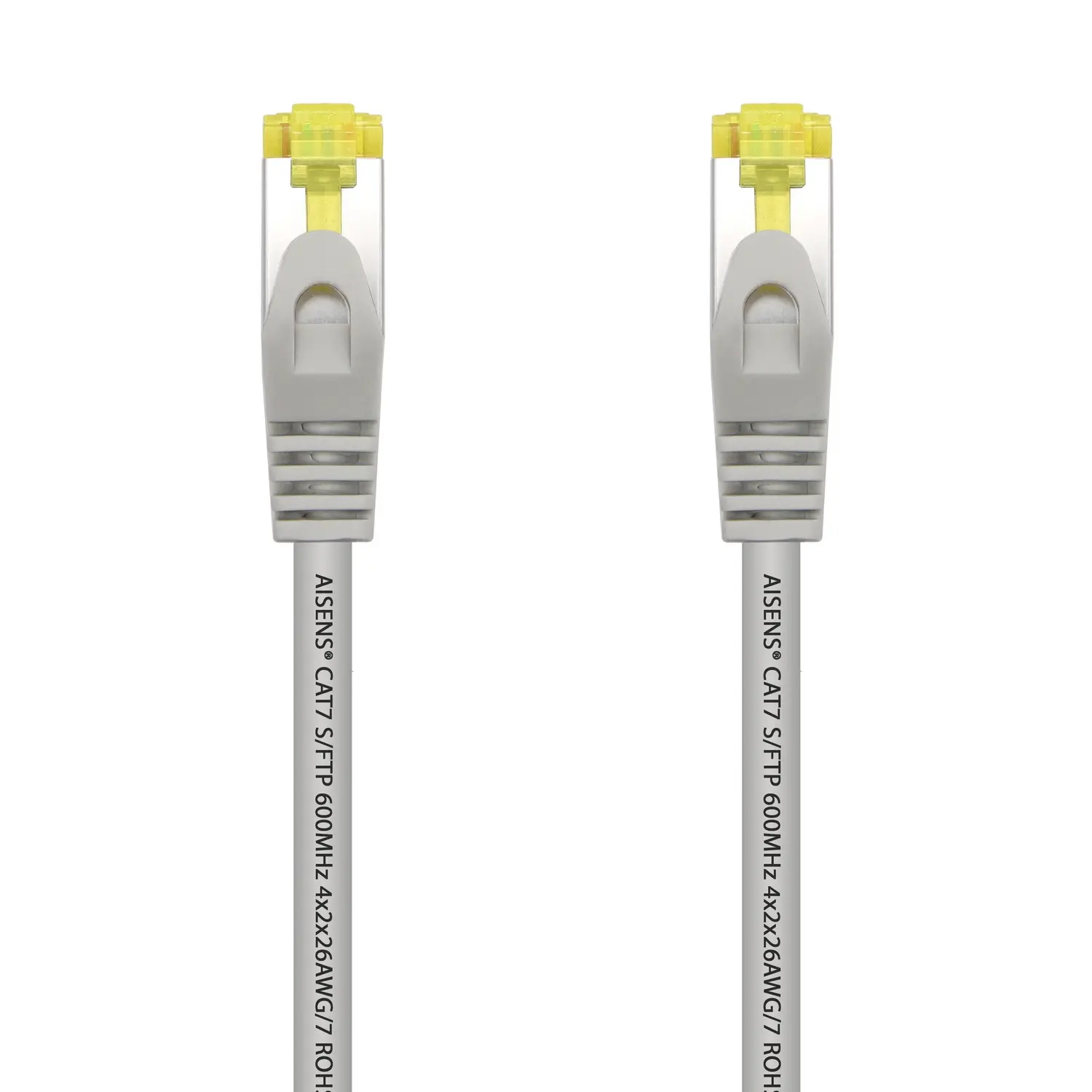 Aisens Cable de Red Latiguillo RJ45 LSZH Cat.7 600 Mhz S/FTP PIMF AWG26 - 2.0M - Color Gris