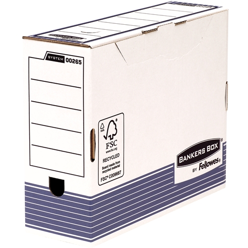 Fellowes Bankers Box Caja de Archivo Definitivo 100mm A4 - Montaje Automatico Fastfold - Carton Reci