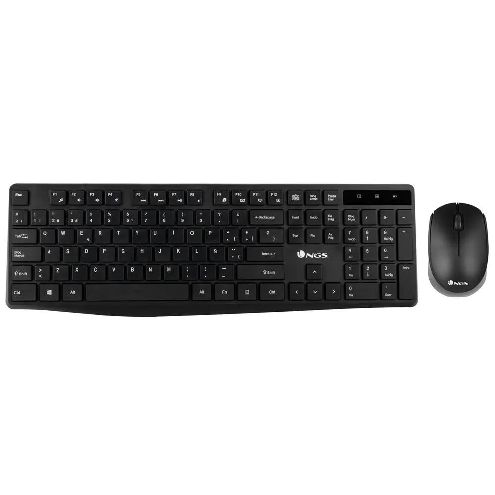 NGS Allure Pack Inalambrico USB Teclado Multimedia + Raton 1200dpi 3 Botones - Uso Ambidiestro - Col