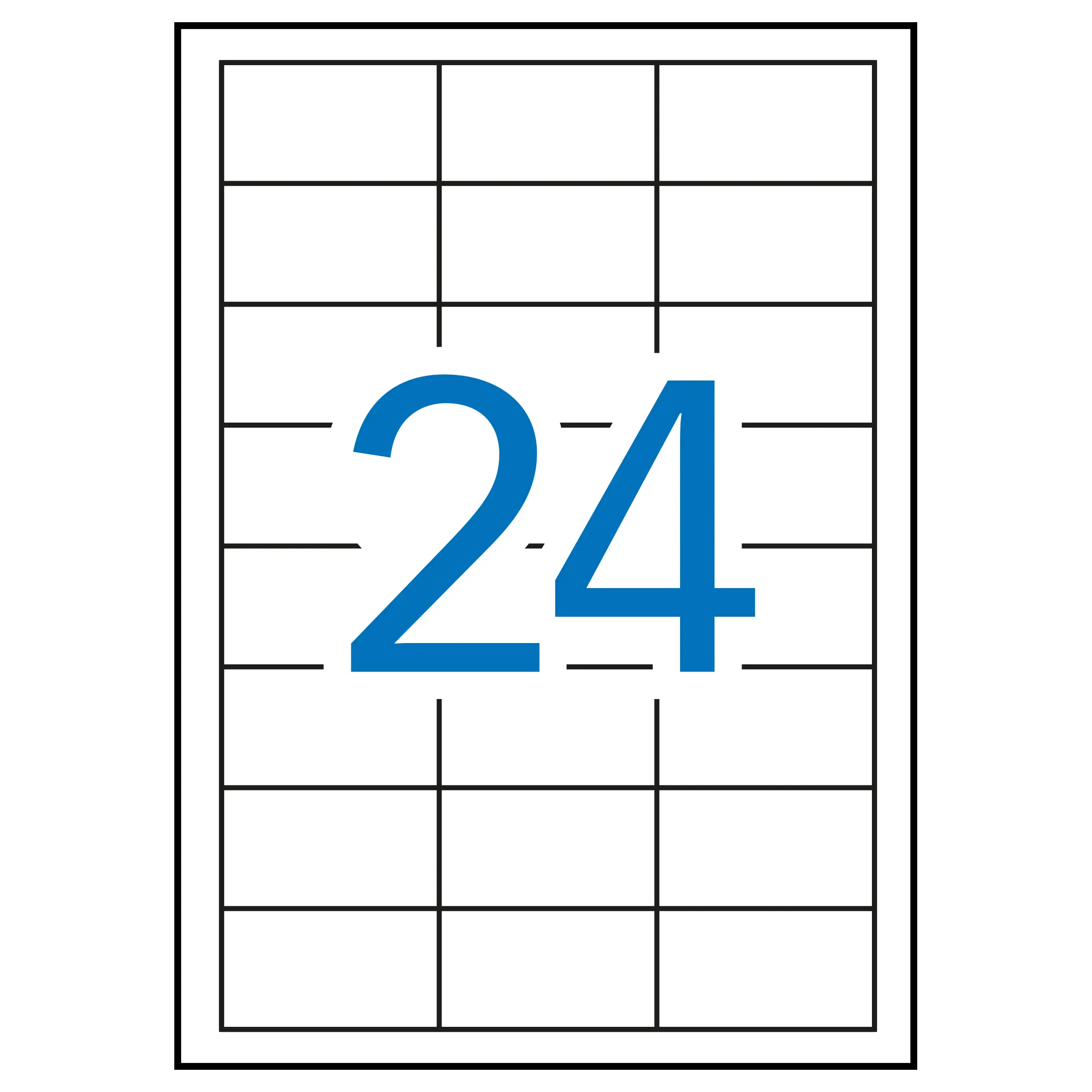 Apli Etiquetas Blancas Removibles 64.6 x 33.8mm 100 Hojas