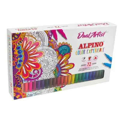 Alpino Dual Artist Color Experience Pack de 72 Rotuladores - Doble Punta para Dibujos mas Completos 