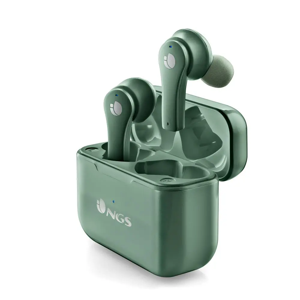NGS Artica Bloom Green Auriculares Intrauditivos Bluetooth 5.1 TWS - Manos Libres - Asistente de Voz
