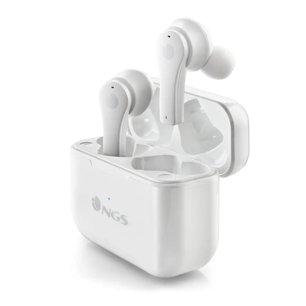 NGS Artica Bloom White Auriculares Intrauditivos Bluetooth 5.1 TWS - Manos Libres - Asistente de Voz